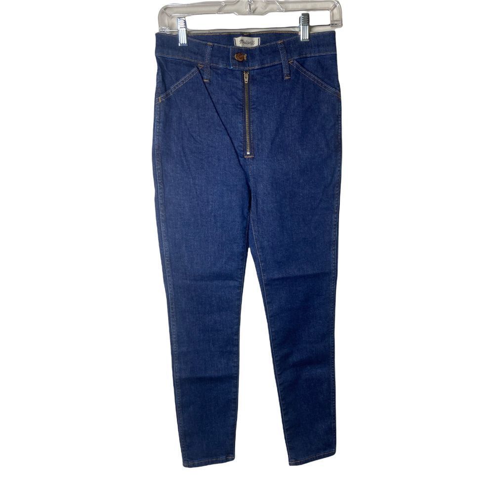 Madewell 10" High-Rise Skinny Crop Jeans in Macarthur Wash: Exposed Zip Edition